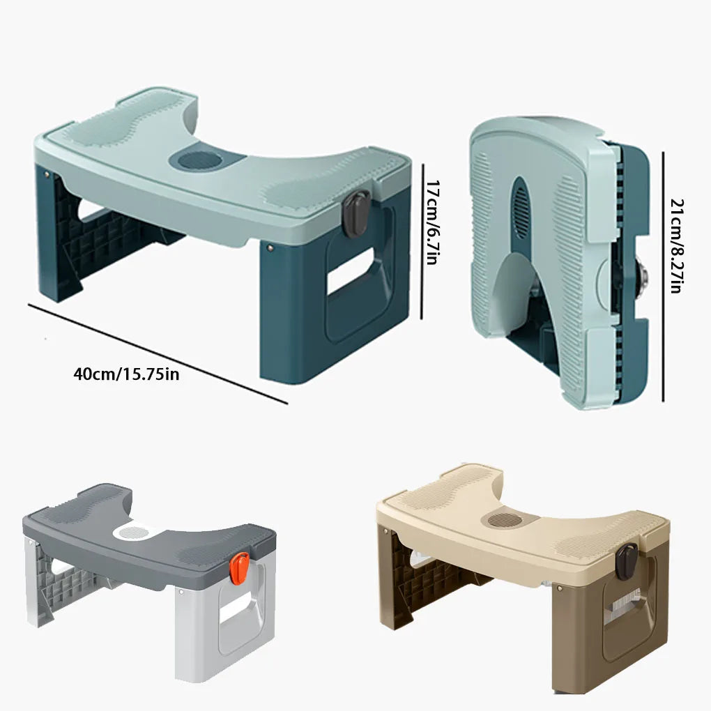 Bathroom Squatty Potty Toilet Stool Foldable Toilet Foot Stand Stool  Nonslip for Children Pregnant Woman Seat Elderly