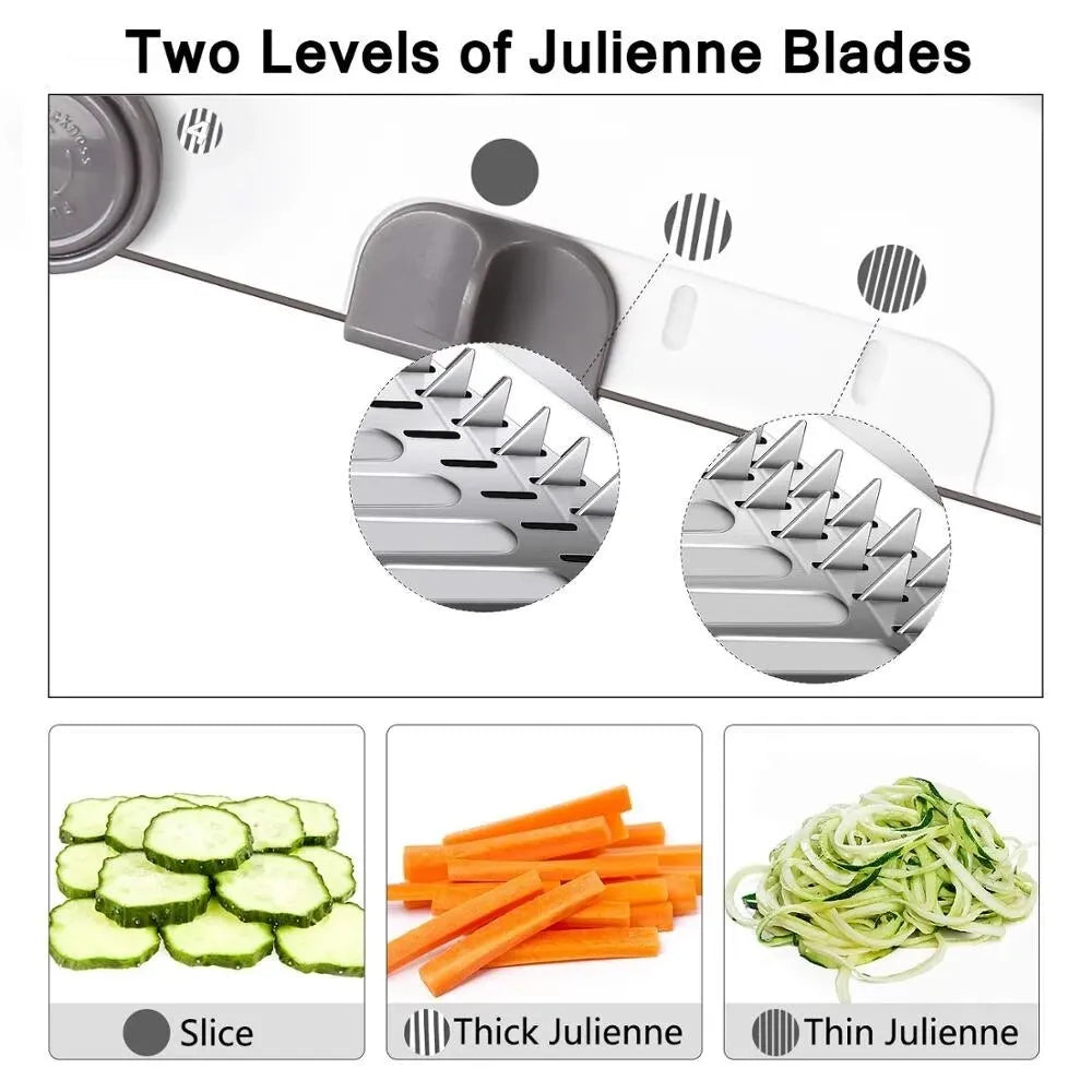 Multifunctional vegetable cutter Vegetable Cutter Slicer Grater Multi-functional Vegetab le Adjustable Safe Blades Grater
