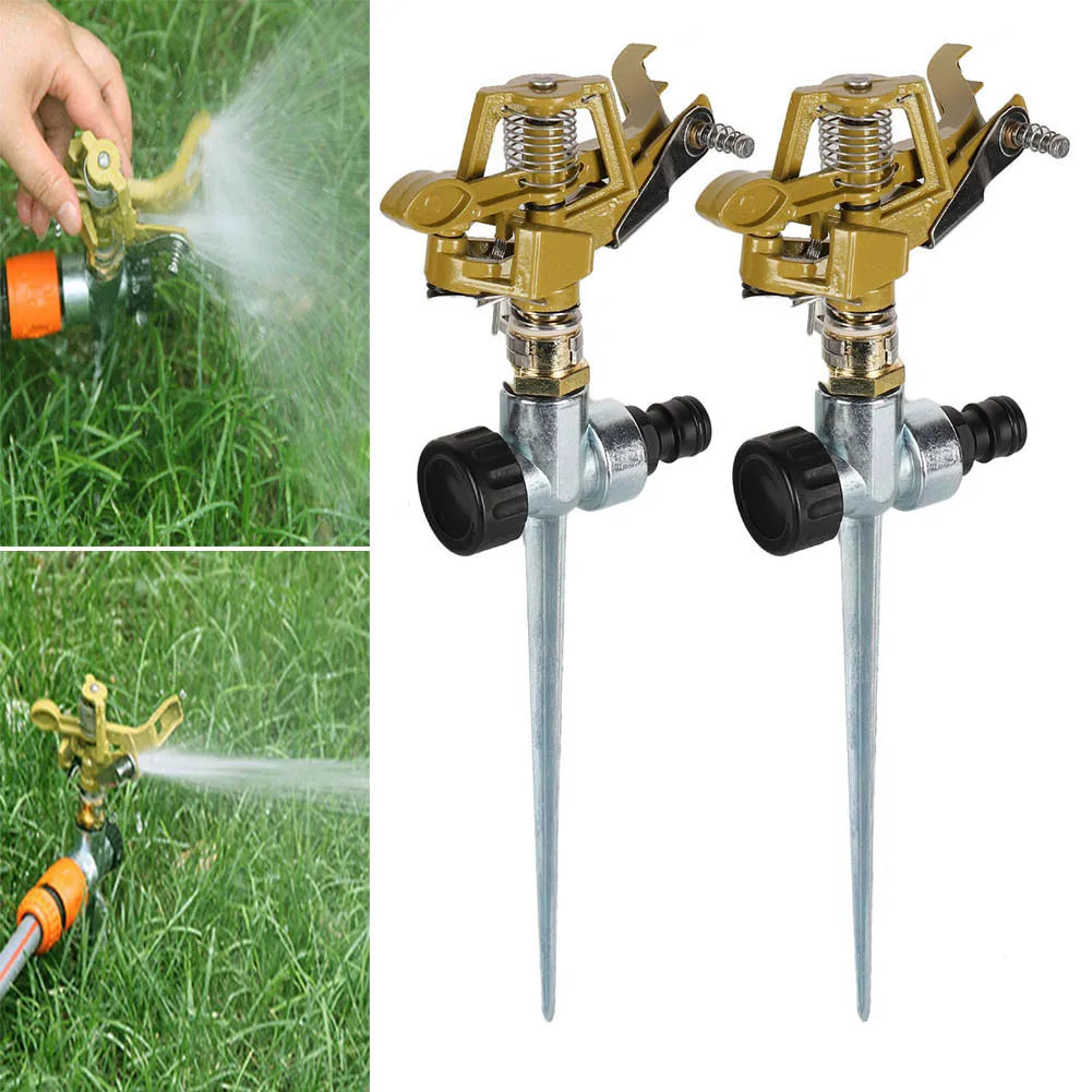 Garden Sprinkler 360° Rotation Irrigation Watering System Automatic Agriculture Lawn Farm Greenhouse Plant Watering Sprinkler