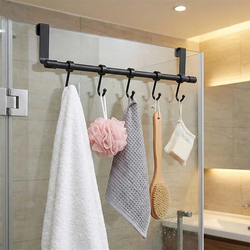 Multi-Functional Wall-Mounted Kitchen Cabinet Storage Rack - Space Saving Dishcloth Holder for Home,Bathroom,No Drilling Require