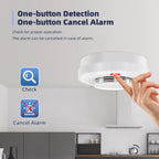 TAIBOAN Highly Sensitive Graffiti WIFI Smoke Detector White Wireless Smoke Alarm Support Smart Phone APP Remote Control