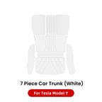 YZ High Quality Leather Trunk Mat For Tesla Model Y  Custom Full Cover Mats Water Proof Protection Car Accessories 2017-2024