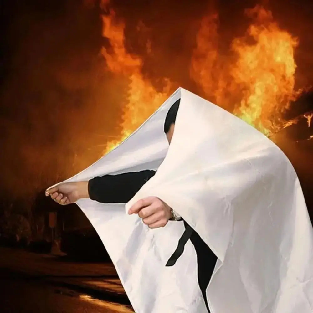 1/1.2/1.5/2M Fire Blankets Square Durable Fiberglass Retardant Fire Fiberglass Fire Shelter Safety Cover