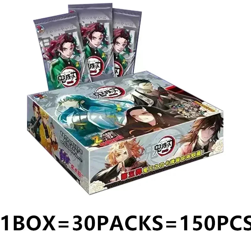 Douqu Original Demon Slayer English Version Trading Card Full Series Anime Collection Card Board Game Children's Toys Gift