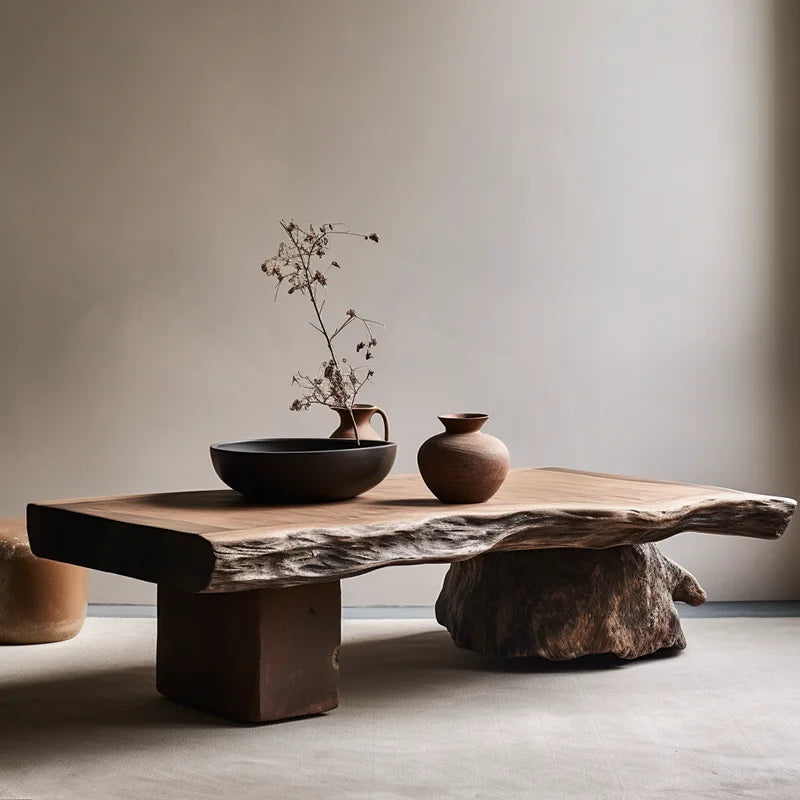 Aesthetic Wood Coffee Table Antique Designer Modern Living Room Decoration Coffee Table Unique Service Meubles Home Furniture