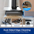 Tineco Floor One S6 Cordless Wet Dry Vacuum Cleaner Floor Washer Mop All-in-One for Hard Floors LED Dual-Sided Edge Cleaning