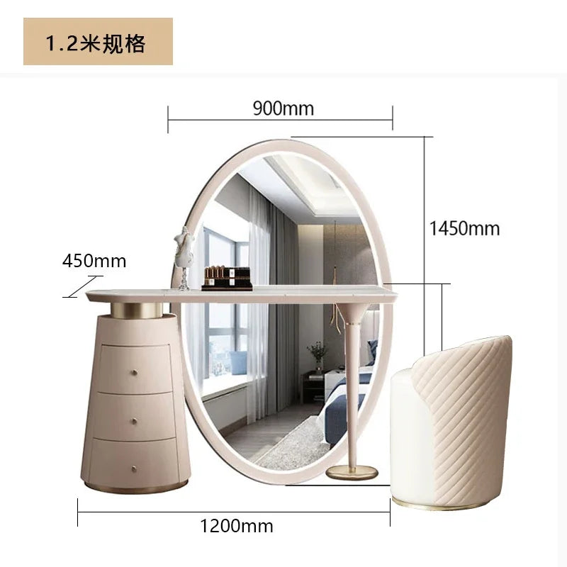 Hairstyles Dressing Makeup Vanities Table Mirror Chair European Coffee Modern Dressing Makeup Nail Wood Penteadeira Furniture