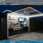 Customized Multi Functional Outdoor Cabinet Mobile Kitchen House Mobile Food Shop Ready To Use Outdoor Food Service Equipment