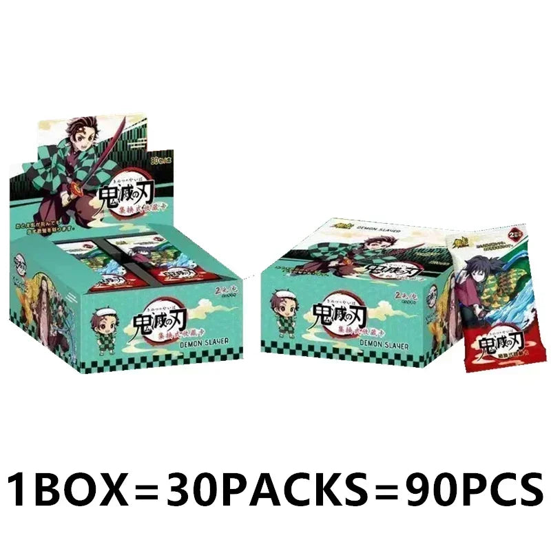 Douqu Original Demon Slayer English Version Trading Card Full Series Anime Collection Card Board Game Children's Toys Gift
