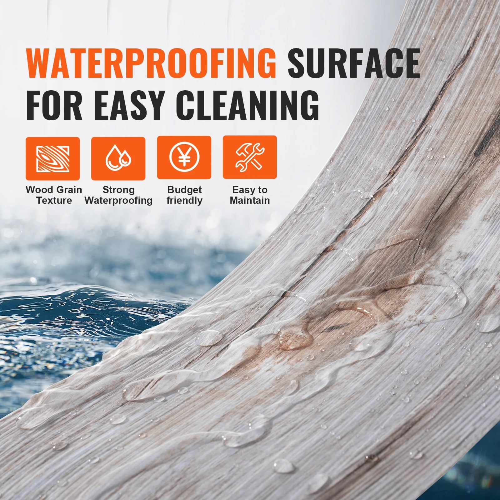 SucceBuy Self Adhesive Vinyl Floor Tiles 20/36pcs Vintage Wood Grain DIY Flooring for KitchenDining Room Bedrooms 0.65/2.5mm