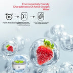 Small Fruit and Vegetable Cleaning Machine Vegetable Fruit Pesticide Residue Removal Turbine Purifier  Wireless Vegetable Washi