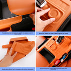 For Great Wall Haval H9 2024 2025 Center Console Wireless Charging Silicone Pad with Storage Bag Gear Shift Panel Dust Cover