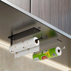 Kitchen Tissue Holder, Household Cling Film, Dishwashing Cloth Storage Bracket, Non Perforated Storage Rack, Roll Paper Holder