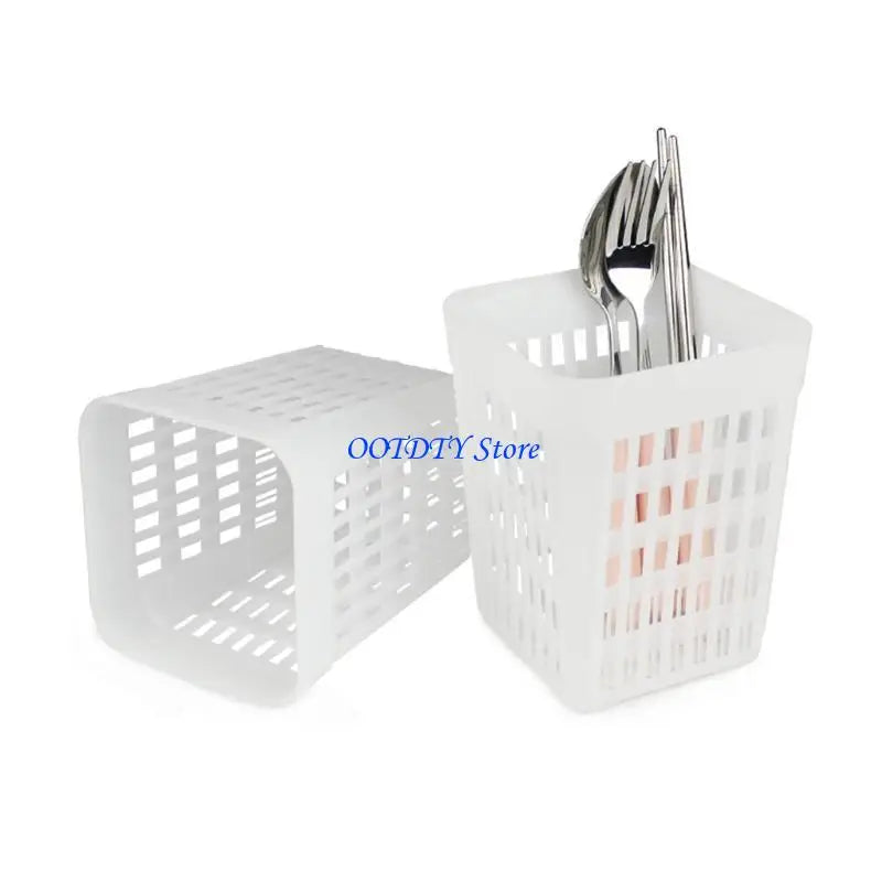 367A Dishwasher Cutlery Basket Storage Drain Basket Kithchen Sink Basket Holder for Chopstick Spoon Fork