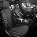 Universal Fit Car Accessories Suede Saddle Seat Cushion Pad Half Covered for 90% Sedan SUV Suede Universal Set Cover 5 Seats