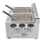 Commercial Gas Deep Fryer 12L Stainless Steel Dual Tank Gas Deep Fryer with 2 Baskets&Lid Countertop Fryer Frying Machine