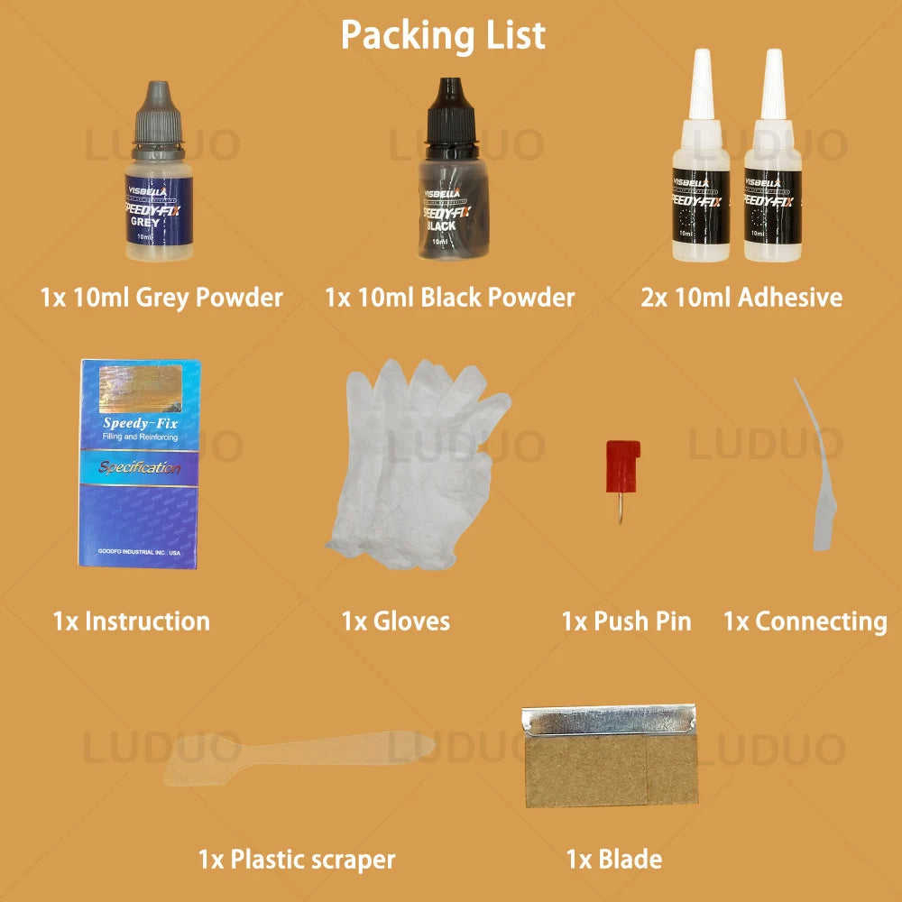 7 Seconds Super Glue Strong Liquid Powder Speedy Fix Metal Plastic Wood Repair Universal Caulk Adhesive Welding Glue all