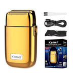 Kemei Tx1 Rechargeable Metal Housing Electric Shaver For Men Hair Beard Electric Razor Bald Head Shaving Machine Barber Tool