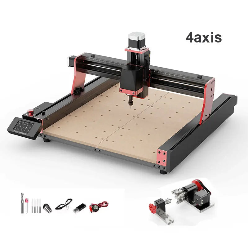 TTC450 Pro CNC Router Machine 4 Axis For Laser Engraving Cutting and cnc Machine GRBL Control Woodworking DIY Creation