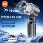 Xiaomi 2025 Electric Fan Portable Turbo Fan Rechargeable Cooling Handh