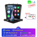 4G+64G Stereo Android 15 For Chevrolet Cruze J300 2008-2014 for Tesla Style Car 4G GPS Navi Player Radio Carplay 2 Din Autoraido