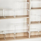 Layered Shelf Refrigerator Storage Kitchen Storage Shelf Toy Figurine Storage Cosmetics Shelf Kitchen Accessories Organizer Rack