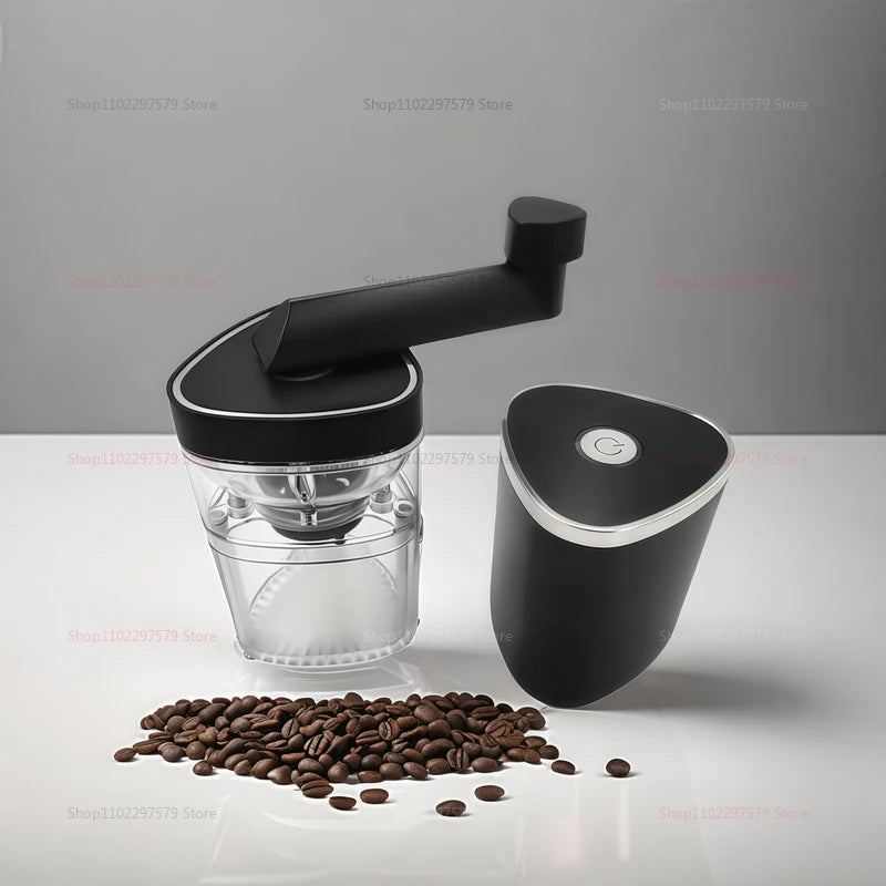 2025 Portable Hand Coffee Grinder USB Charging Electric Coffee Grinder for Home Travel Outdoor Easy Clean Compact Coffee Milling