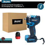 JAUHI 2in1 Brushless Electric Screwdriver 280N.m Multifunctional  Cordless Electric Screw Driver Drills for Makita 18V battery