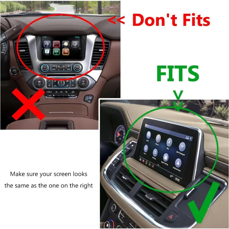 Dash Storage Tray Insert Behind Screen Organizer Storage Accessories fits for 2021 2022 2023 2024 GMC Yukon Chevy Tahoe Suburban