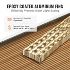 VEVOR Heat Exchanger Water to Air 18"x 20" for Outdoor Wood Furnaces Residential Heating and Cooling and Forced Air Heating