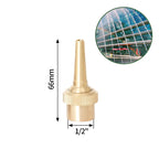 1/2" 3/4" 1" Brass Swimming Pool Decorative Fountain Nozzles Head for Outdoor Music Water Fountain Waterfall Garden Decoration
