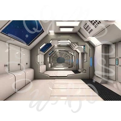 MOON.QG Baby Shower Boy Birthday Party Universe Cockpit Backgrounds for Photographs Spaceship Backdrop Photo Studio Photozone