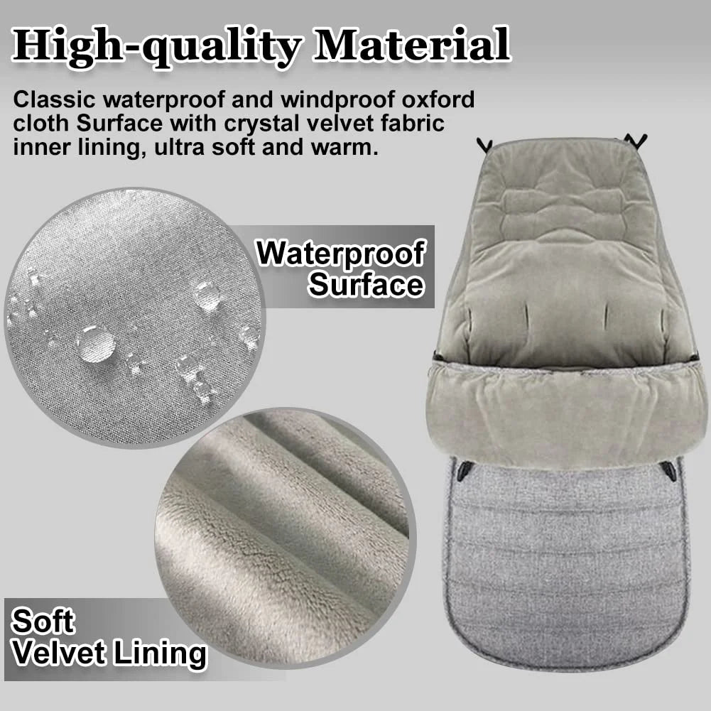 Baby Stroller Sleeping Bag Newborn Stroller Bunting Bag Oudtoor Buggy Stroller Foot Warmer Sleep Sack Winter Pram Travel Cushion