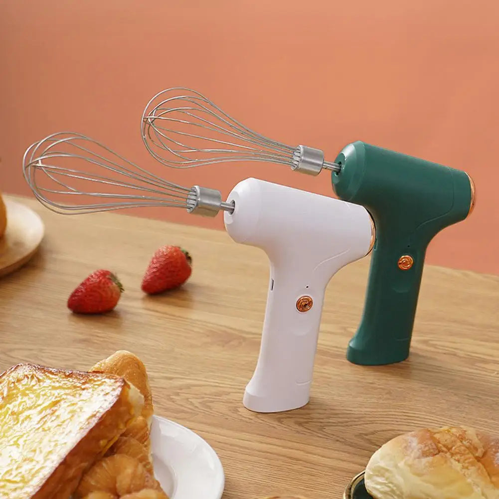 Electric Mixer Mini Electric Whisk with One-Touch Speed Control Stainless Steel Egg Whisk for Kitchen for Baking & Cooking Tools