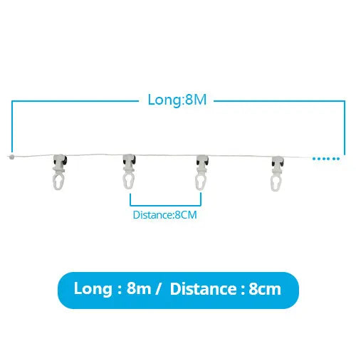 Hook for Zemismart ZM79 BCM500 Electric Curtain Track S Fold Curtains Snake Tape Curtain 6cm 8cm