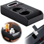 Car Armrest Box Heightening Pad Multifunctional Storage Box Water Cup Case Luxury Vehicle Storage Tissue Holder Organizer N3F6