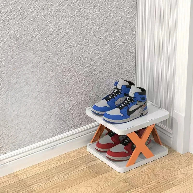 CreativeShoe Rack,Home Dormitory Economical and Space-saving Storage Plastic Multi-layer Shelf,Small Shoe Cabinet