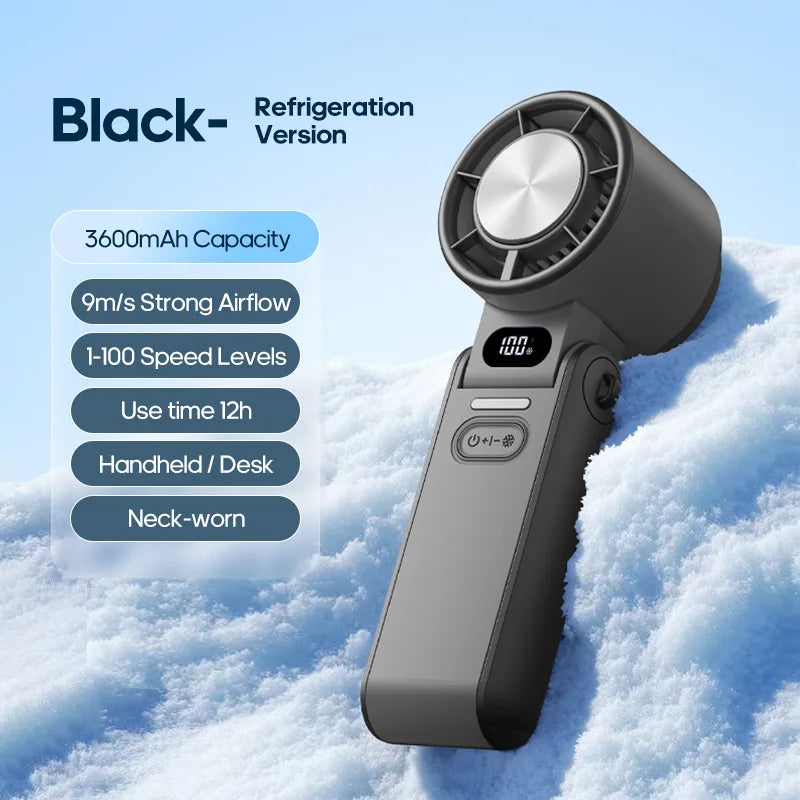 2025 New Outdoor Foldable Portable Handheld Fan Mini Cooling Rechargea