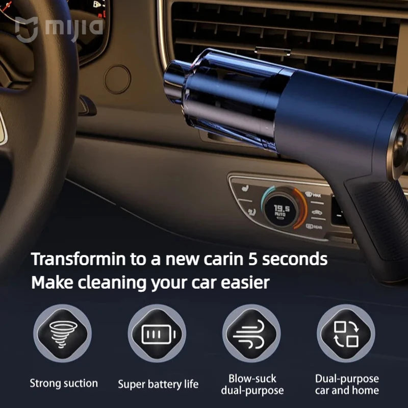 Xiaomi Car Vacuum Cleaner 8950000PA Wireless Mini Powerful Vacuum Cleaner Portable Handheld Cordless Super Strong Cleaning Home