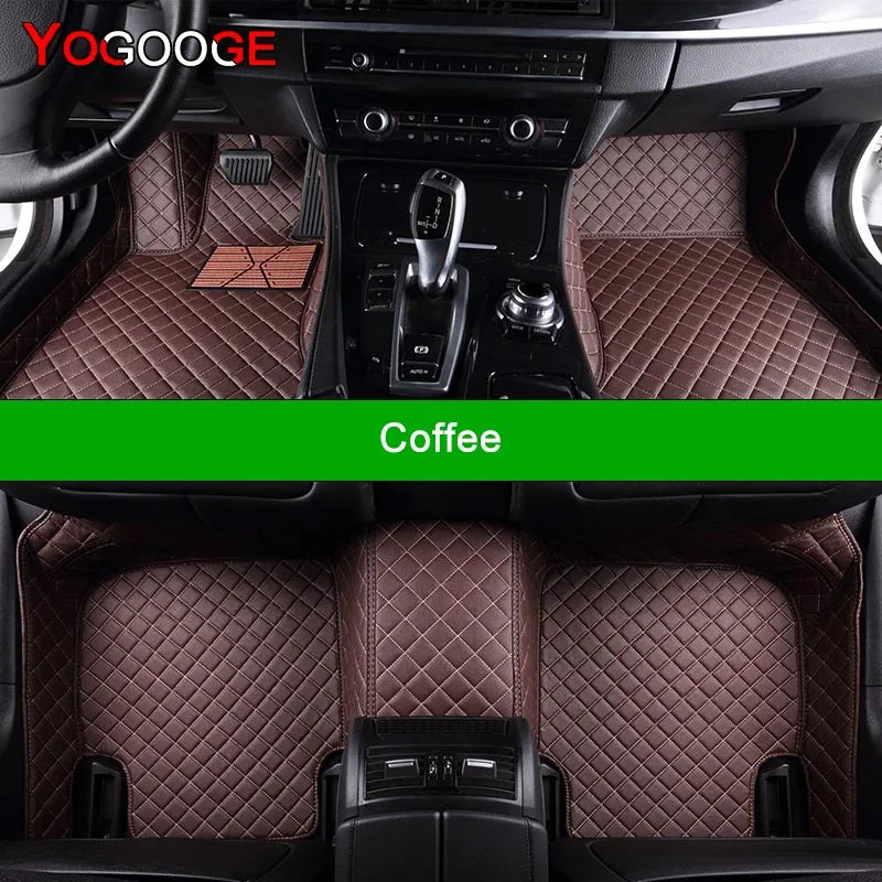 YOGOOGE Custom Car Floor Mats For Ford Focus MK3 2012-2018 Auto Carpets Foot Coche Accessorie
