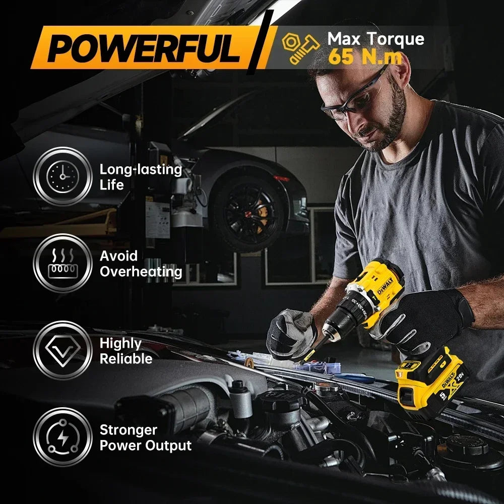 DeWalt  20V Brushless Chave De Fenda, Broca Compacta ou Ferramentas Driver Bateria Chave De Impacto, Ferramenta Elétrica DCD805