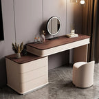 Minimalist Storage Vanity Table Nordic Wooden Luxury Salon Bedroom Dresser Space Saving Beauty Meuble Coiffeuse Furniture