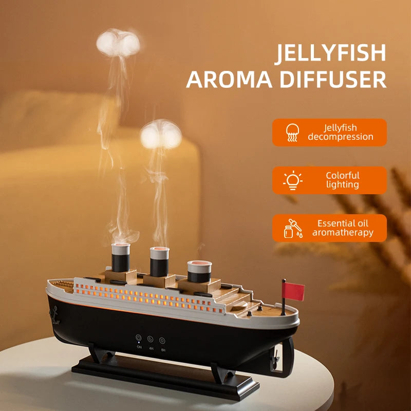 250ml Titanic Ship Model Air Humidifier & Essential Oil Diffuser