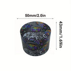 50mm Metal Astronaut Herb Grinder 4-Layer Spice Mill Mortar Raw Grass Tobacco Grinder Kitchen Tool Cigarette Smoking Accessories