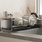 Kitchen Sink Side Dish Rack, Multifunctional Drainage Holder for Bowls Plates Cups Chopsticks, Storage Organizer,for Kitchen Use