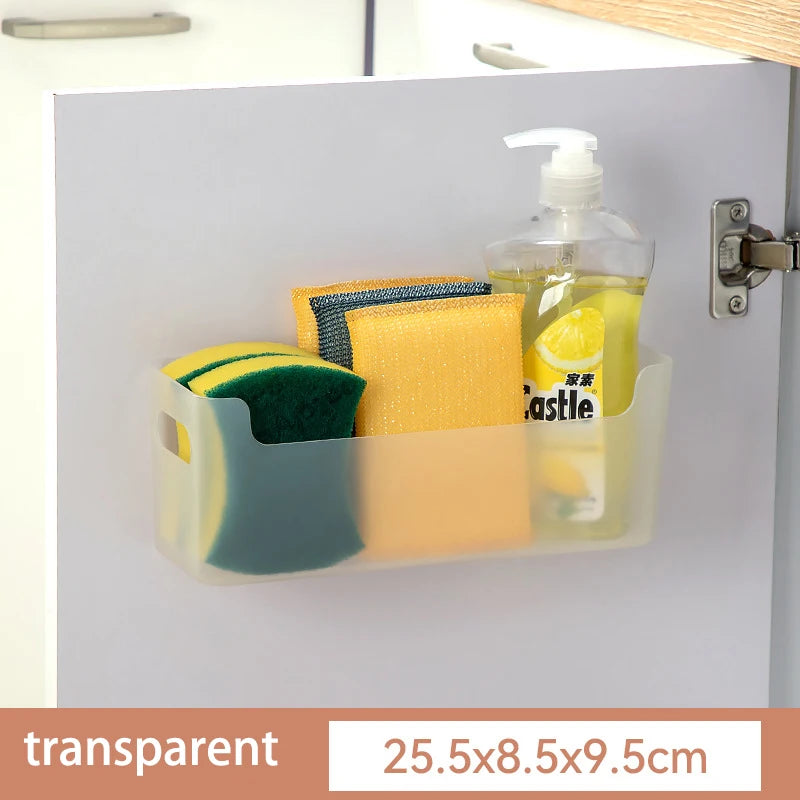 Kitchen Supplies Non Perforated Cling Film Rack Inside Cabinet Wall Rack Dish Drying Rack Cabinet Door Organiser For Kitchen