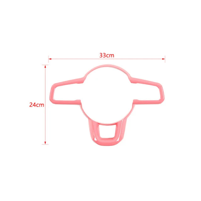 JIDIXIAN fit for Jeep Wrangler JL for Gladiator JT 2018 2019 2020 2021 2022 2023 2024 Car Steering Wheel Decoration Panel Cover