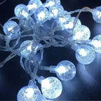 Fairy Light Outdoor Water Droplet Bubble Ball LED String Light Garden Light Wedding Party Christmas Decoration Battery Power