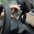 For Tesla Model 3 2019-2022 Model Y Steering Wheel Magnetic Phone Holder Auto Phone Mount Stand For Apple  Huawei Smart Phone