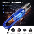 Wireless Portable Car & Home Vacuum Cleaner, 6200Pa Strong Suction, 50W High Power, Dual Lithium Batteries for Long-lasting Batt